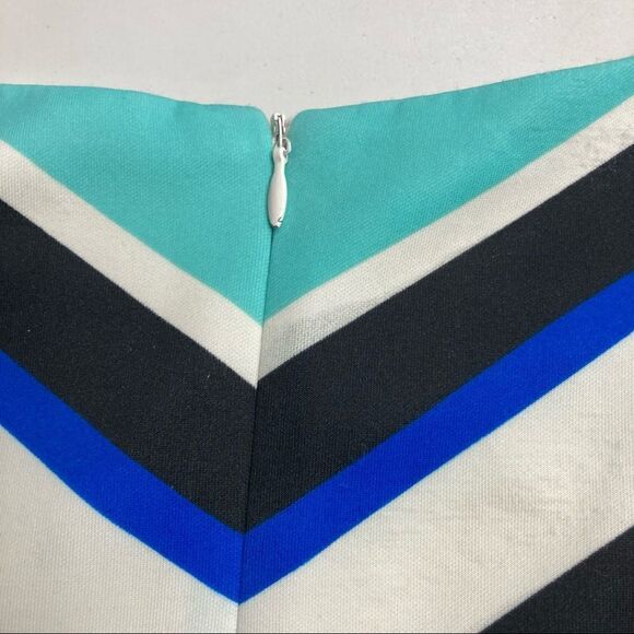 STUDIO ONE Women’s Geometric Design Dress Size 22W Blue Black & Ivory - Picture 12 of 12